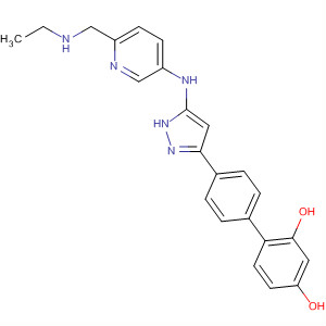 838823-57-7  [1,1'-Biphenyl]-2,4-diol,4'-[5-[[6-[(ethylamino)methyl]-3-pyridinyl]amino]-1H-pyrazol-3-yl]-
