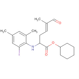 838828-49-2  4-Hexenoic acid, 2-[(2-iodo-4,6-dimethylphenyl)amino]-5-methyl-6-oxo-,cyclohexyl ester, (4E)-