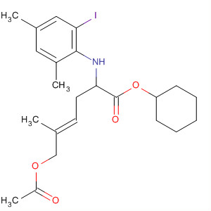 838828-57-2  4-Hexenoic acid,6-(acetyloxy)-2-[(2-iodo-4,6-dimethylphenyl)amino]-5-methyl-, cyclohexylester, (4E)-