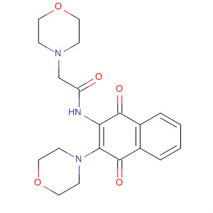 838831-57-5  4-Morpholineacetamide,N-[1,4-dihydro-3-(4-morpholinyl)-1,4-dioxo-2-naphthalenyl]-