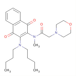 838832-76-1  4-Morpholineacetamide,N-[3-(dibutylamino)-1,4-dihydro-1,4-dioxo-2-naphthalenyl]-N-methyl-