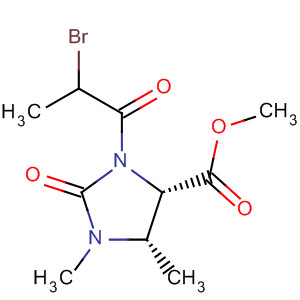 838846-92-7  4-Imidazolidinecarboxylic acid,3-(2-bromo-1-oxopropyl)-1,5-dimethyl-2-oxo-, methyl ester, (4S,5S)- 838846-92-7  4-Imidazolidinecarboxylic acid,3-(2-bromo-1-oxopropyl)-1,5-dimethyl-2-oxo-, methyl ester, (4S,5S)-