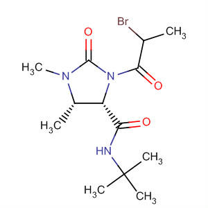 838846-96-1  4-Imidazolidinecarboxamide,3-(2-bromo-1-oxopropyl)-N-(1,1-dimethylethyl)-1,5-dimethyl-2-oxo-,(4S,5S)- 838846-96-1  4-Imidazolidinecarboxamide,3-(2-bromo-1-oxopropyl)-N-(1,1-dimethylethyl)-1,5-dimethyl-2-oxo-,(4S,5S)-