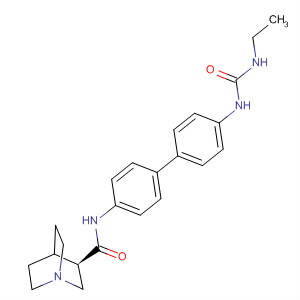 838852-78-1  1-Azabicyclo[2.2.2]octane-3-carboxamide,N-[4'-[[(ethylamino)carbonyl]amino][1,1'-biphenyl]-4-yl]-, (3R)-