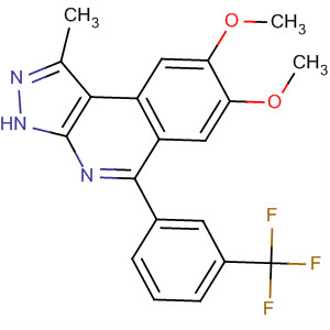 838854-86-7  3H-Pyrazolo[3,4-c]isoquinoline,7,8-dimethoxy-1-methyl-5-[3-(trifluoromethyl)phenyl]-