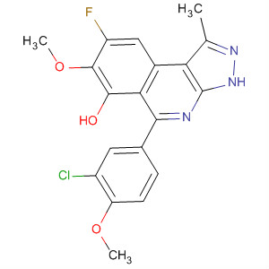 838858-55-2  3H-Pyrazolo[3,4-c]isoquinolin-6-ol,5-(3-chloro-4-methoxyphenyl)-8-fluoro-7-methoxy-1-methyl-