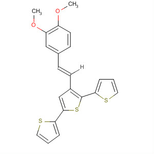 838871-64-0  2,2':5',2''-Terthiophene, 3'-[(1E)-2-(3,4-dimethoxyphenyl)ethenyl]-