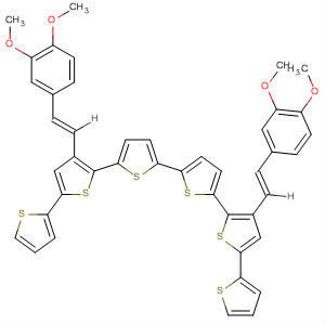 838871-65-1  2,2':5',2'':5'',2''':5''',2'''':5'''',2'''''-Sexithiophene,3'''',4'-bis[(1E)-2-(3,4-dimethoxyphenyl)ethenyl]-