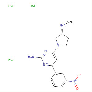 838871-83-3  2-Pyrimidinamine,4-[(3R)-3-(methylamino)-1-pyrrolidinyl]-6-(3-nitrophenyl)-,trihydrochloride