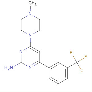 838872-07-4  2-Pyrimidinamine,4-(4-methyl-1-piperazinyl)-6-[3-(trifluoromethyl)phenyl]-