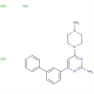 838872-08-5  2-Pyrimidinamine, 4-[1,1'-biphenyl]-3-yl-6-(4-methyl-1-piperazinyl)-,trihydrochloride