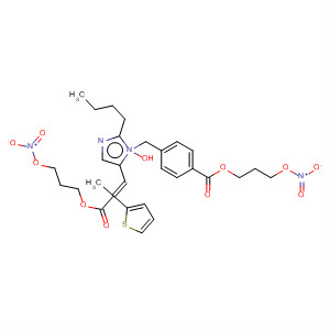 838877-99-9  2-Thiophenepropanoic acid,a-[[2-butyl-1-[[4-[[3-(nitrooxy)propoxy]carbonyl]phenyl]methyl]-1H-imidazol-5-yl]methylene]-, mono[3-(nitrooxy)propyl] ester
