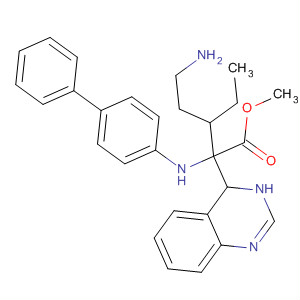 839672-51-4  4-Quinazolineacetic acid,3-(5-aminopentyl)-2-([1,1'-biphenyl]-4-ylamino)-3,4-dihydro-, methylester