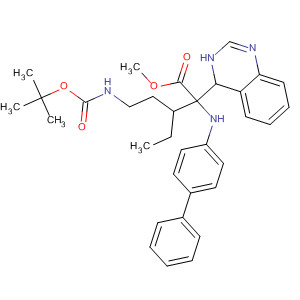 839672-53-6  4-Quinazolineacetic acid,2-([1,1'-biphenyl]-4-ylamino)-3-[5-[[(1,1-dimethylethoxy)carbonyl]amino]pentyl]-3,4-dihydro-, methyl ester