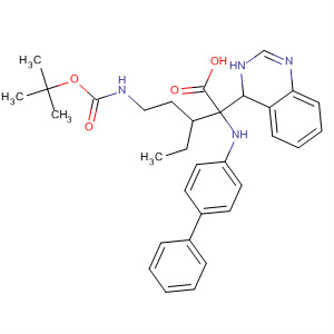 839672-55-8  4-Quinazolineacetic acid,2-([1,1'-biphenyl]-4-ylamino)-3-[5-[[(1,1-dimethylethoxy)carbonyl]amino]pentyl]-3,4-dihydro-
