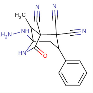 839684-72-9  6-Azabicyclo[3.2.1]octane-1,2,2-tricarbonitrile,5-hydrazino-8-methyl-7-oxo-3-phenyl-
