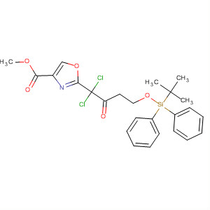 839697-81-3  4-Oxazolecarboxylic acid,2-[1,1-dichloro-4-[[(1,1-dimethylethyl)diphenylsilyl]oxy]-2-oxobutyl]-,methyl ester