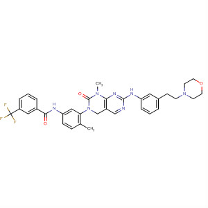 839705-82-7  Benzamide,N-[3-[1,4-dihydro-1-methyl-7-[[3-[2-(4-morpholinyl)ethyl]phenyl]amino]-2-oxopyrimido[4,5-d]pyrimidin-3(2H)-yl]-4-methylphenyl]-3-(trifluoromethyl)-