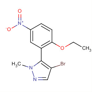 839713-61-0  1H-Pyrazole, 4-bromo-5-(2-ethoxy-5-nitrophenyl)-1-methyl-