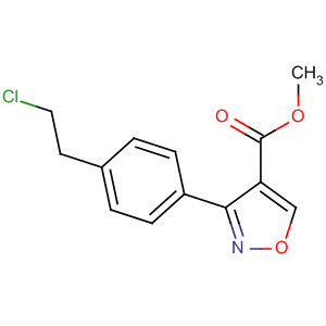 839718-18-2  4-Isoxazolecarboxylic acid, 3-[4-(2-chloroethyl)phenyl]-, methyl ester