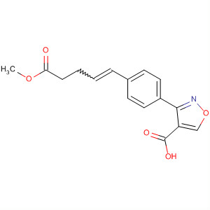 839718-41-1  4-Isoxazolecarboxylic acid, 3-[4-(5-methoxy-5-oxo-1-pentenyl)phenyl]-