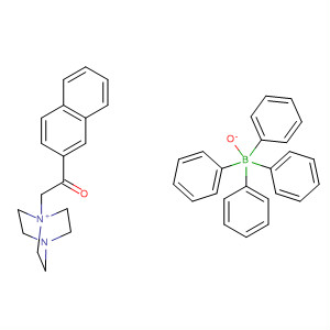 839730-79-9  4-Aza-1-azoniabicyclo[2.2.2]octane, 1-[2-(2-naphthalenyl)-2-oxoethyl]-,tetraphenylborate(1-)