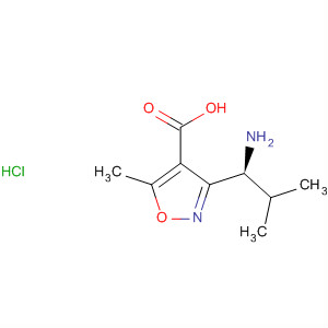 840494-86-2  4-Isoxazolecarboxylic acid, 3-[(1S)-1-amino-2-methylpropyl]-5-methyl-,monohydrochloride