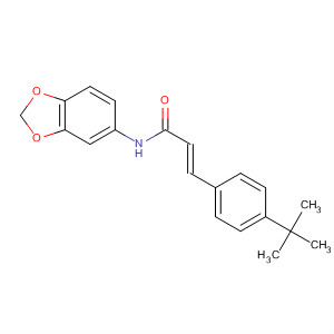 840526-86-5  2-Propenamide,N-1,3-benzodioxol-5-yl-3-[4-(1,1-dimethylethyl)phenyl]-, (2E)-