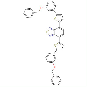 840531-14-8  2,1,3-Benzothiadiazole, 4,7-bis[5-[3-(phenylmethoxy)phenyl]-2-thienyl]-