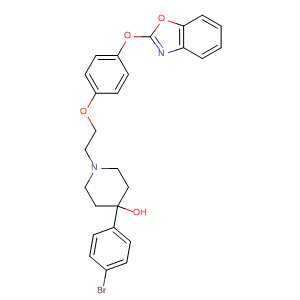 841201-25-0  4-Piperidinol,1-[2-[4-(2-benzoxazolyloxy)phenoxy]ethyl]-4-(4-bromophenyl)-