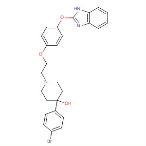 841201-81-8  4-Piperidinol,1-[2-[4-(1H-benzimidazol-2-yloxy)phenoxy]ethyl]-4-(4-bromophenyl)-