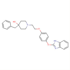 841201-83-0  4-Piperidinol,1-[2-[4-(1H-benzimidazol-2-yloxy)phenoxy]ethyl]-4-(phenylmethyl)-