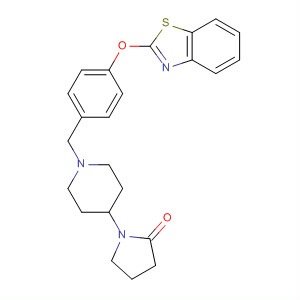 841202-19-5  2-Pyrrolidinone,1-[1-[[4-(2-benzothiazolyloxy)phenyl]methyl]-4-piperidinyl]-