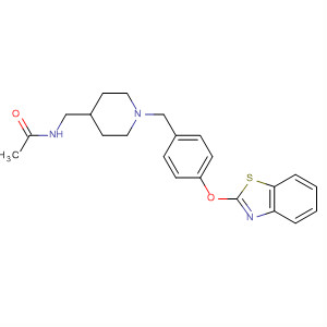 841202-78-6  Acetamide,N-[[1-[[4-(2-benzothiazolyloxy)phenyl]methyl]-4-piperidinyl]methyl]-