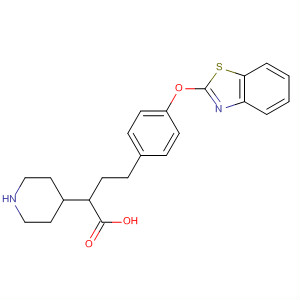 841203-39-2  4-Piperidineacetic acid, 1-[2-[4-(2-benzothiazolyloxy)phenyl]ethyl]-