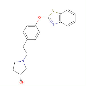 841203-49-4  3-Pyrrolidinol, 1-[2-[4-(2-benzothiazolyloxy)phenyl]ethyl]-, (3R)-