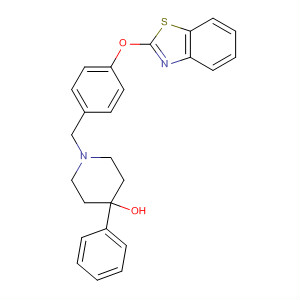 841203-69-8  4-Piperidinol, 1-[[4-(2-benzothiazolyloxy)phenyl]methyl]-4-phenyl-