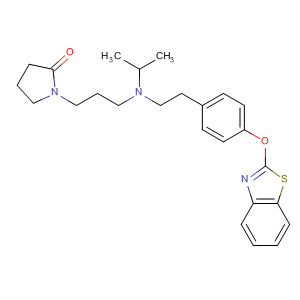841204-23-7  2-Pyrrolidinone,1-[3-[[2-[4-(2-benzothiazolyloxy)phenyl]ethyl](1-methylethyl)amino]propyl]-