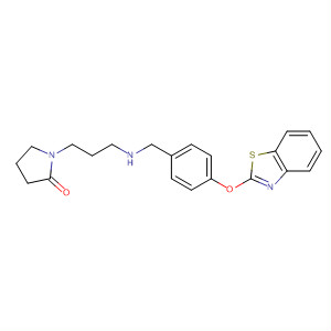 841204-50-0  2-Pyrrolidinone,1-[3-[[[4-(2-benzothiazolyloxy)phenyl]methyl]amino]propyl]-