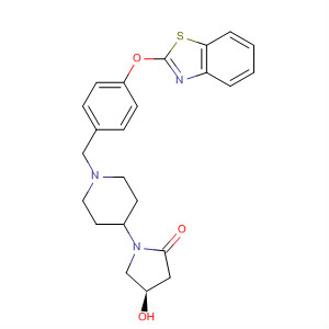 841204-61-3  2-Pyrrolidinone,1-[1-[[4-(2-benzothiazolyloxy)phenyl]methyl]-4-piperidinyl]-4-hydroxy-,(4R)-