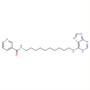 841274-60-0  3-Pyridinecarboxamide, N-[10-(1H-purin-6-ylamino)decyl]-