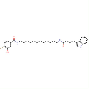 841275-15-8  1H-Indole-3-butanamide,N-[12-[(4-fluoro-3-hydroxybenzoyl)amino]dodecyl]-