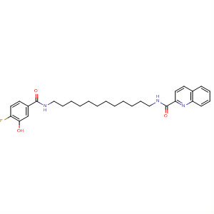 841275-19-2  2-Quinolinecarboxamide,N-[12-[(4-fluoro-3-hydroxybenzoyl)amino]dodecyl]-