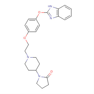 841312-83-2  2-Pyrrolidinone,1-[1-[2-[4-(1H-benzimidazol-2-yloxy)phenoxy]ethyl]-4-piperidinyl]-