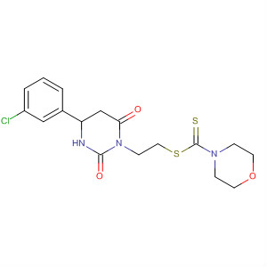 843660-70-8  4-Morpholinecarbodithioic acid,2-[4-(3-chlorophenyl)tetrahydro-2,6-dioxo-1(2H)-pyrimidinyl]ethyl ester