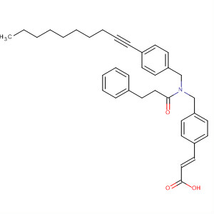 843674-73-7  2-Propenoic acid,3-[4-[[[[4-(1-decynyl)phenyl]methyl](1-oxo-3-phenylpropyl)amino]methyl]phenyl]-, (2E)-