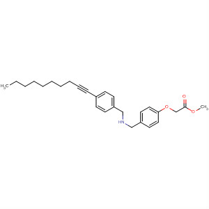843675-86-5  Acetic acid, [4-[[[[4-(1-decynyl)phenyl]methyl]amino]methyl]phenoxy]-,methyl ester