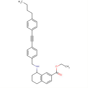 843676-37-9  2-Naphthalenecarboxylic acid,8-[[[4-[(4-butylphenyl)ethynyl]phenyl]methyl]amino]-5,6,7,8-tetrahydro-,ethyl ester