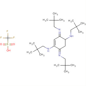 844437-91-8  Methanesulfonic acid, trifluoro-, compd. with(3E,6E)-N,N'-bis(2,2-dimethylpropyl)-3,6-bis[(2,2-dimethylpropyl)imino]-1,4-cyclohexadiene-1,4-diamine (1:1)