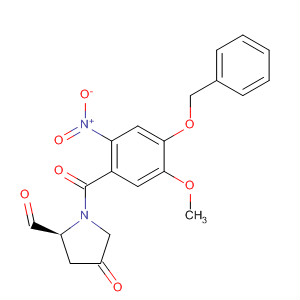 84447-50-7  2-Pyrrolidinecarboxaldehyde,1-[5-methoxy-2-nitro-4-(phenylmethoxy)benzoyl]-4-oxo-, (S)-